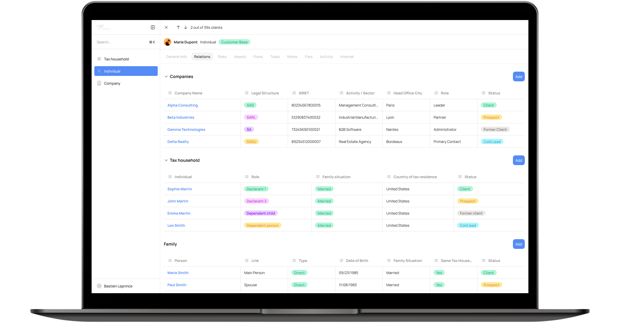 High level product architecture showing three layers and AI agents layer